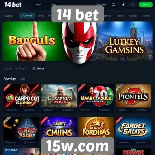 Jogos populares disponíveis no site 14 bet